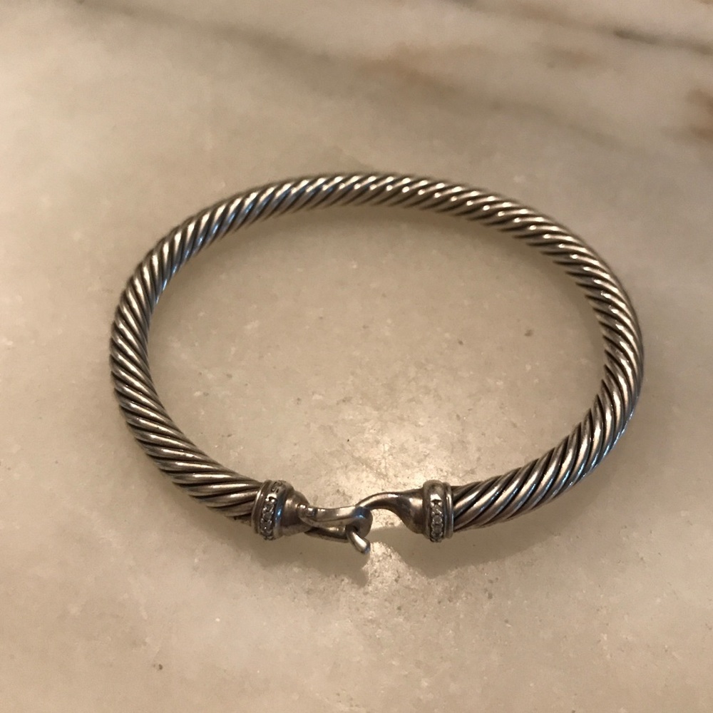 David Yurman Cable Buckle Bracelet with Diamonds